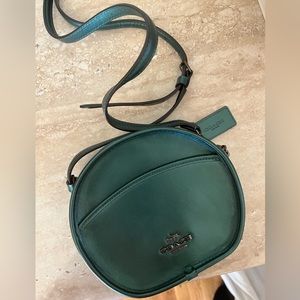Coach CANTEEN CROSSBODY (COACH F29794) METALLIC GREEN/BLACK ANTIQUE NICKEL
